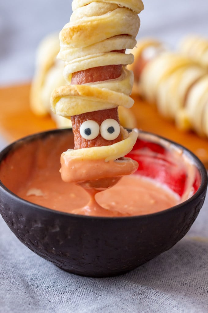 Dipping Hot Dog Mummy