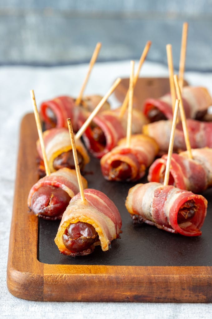 Bacon Wrapped Dates Party Food