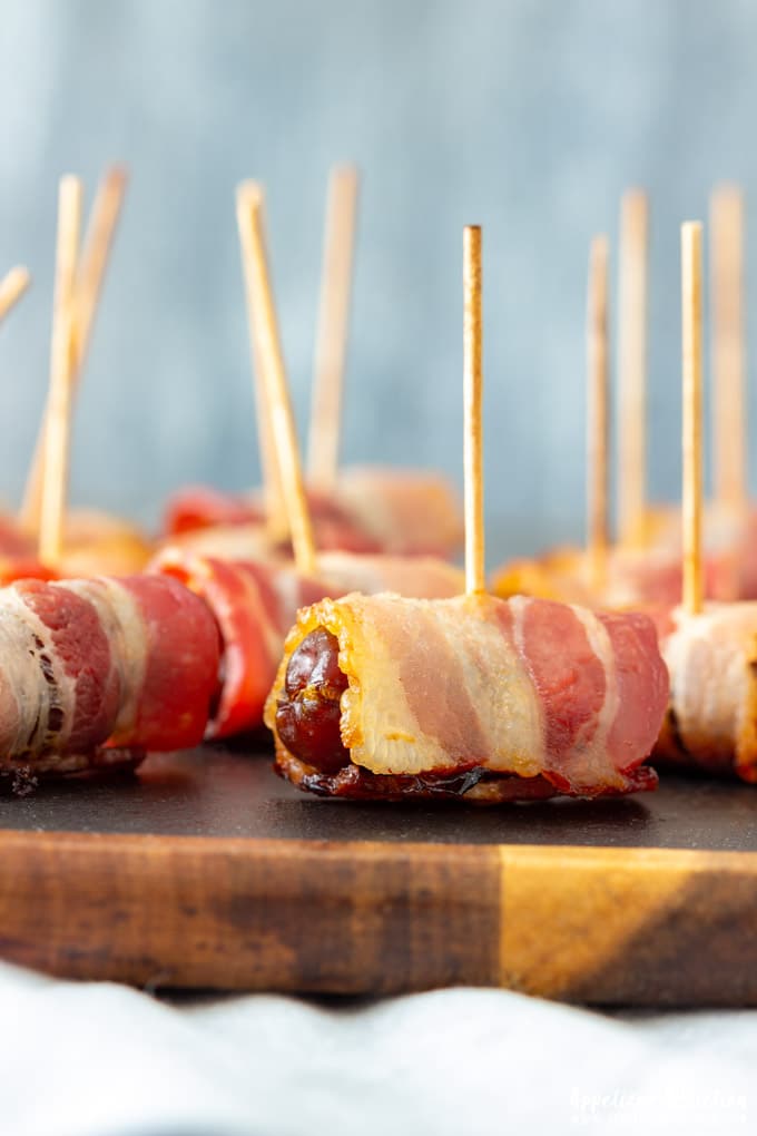 Bacon Wrapped Dates Closeup