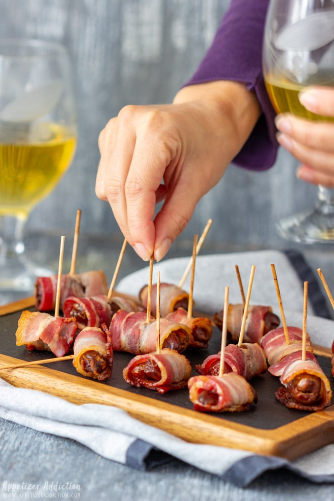 Bacon Wrapped Dates Party Appetizers