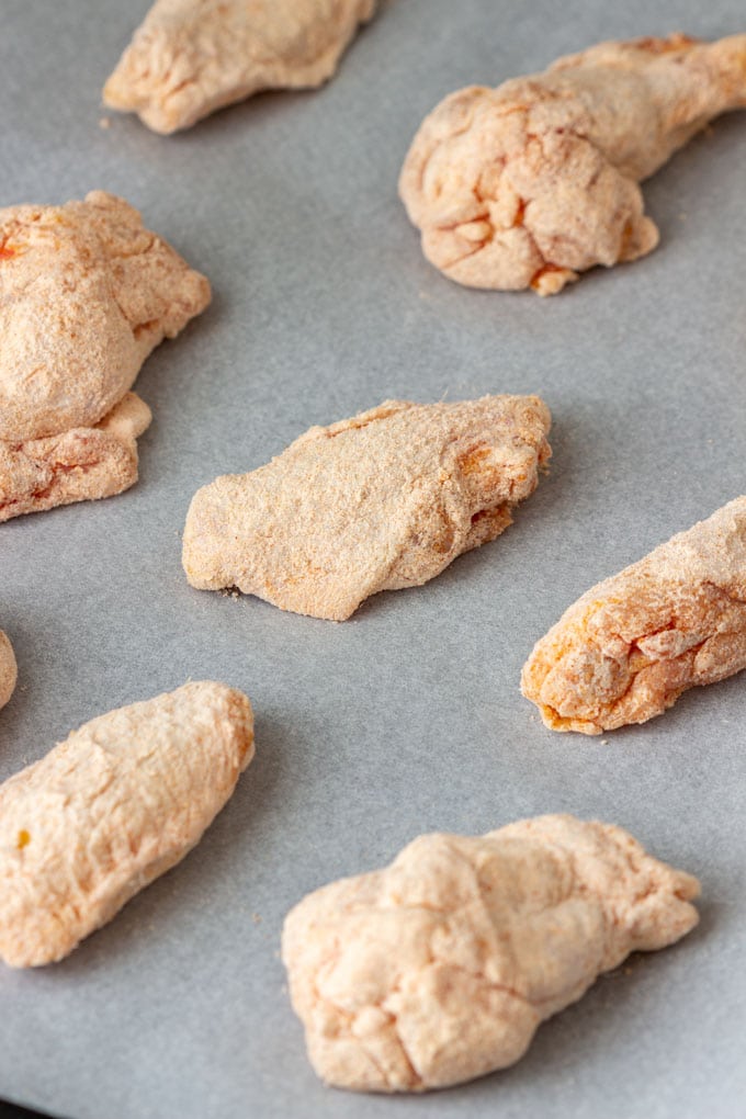 Buffalo Chicken Wings Before Cooking