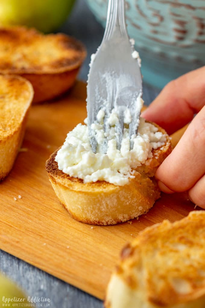How to Make Pear and Goat Cheese Crostini Step 2