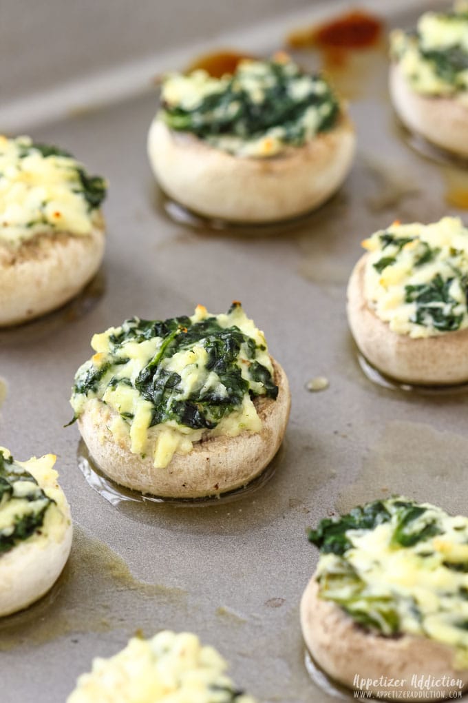 How to make Spinach Feta Stuffed Mushrooms Step 4