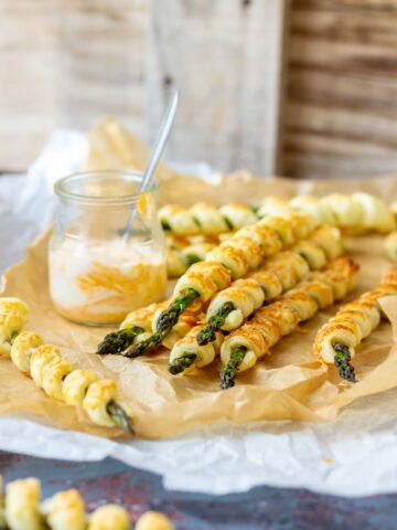 Parmesan Asparagus Pastry Twists