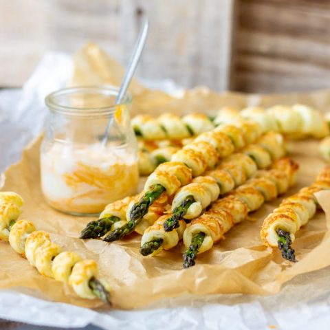 Parmesan Asparagus Pastry Twists-image