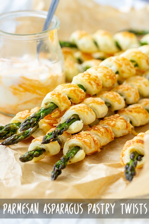 Parmesan Asparagus Pastry Twists Appetizer Addiction