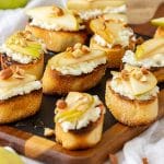 Pear and Goat Cheese Crostini Appetizers