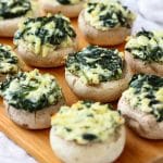 Spinach Feta Stuffed Mushrooms Recipe