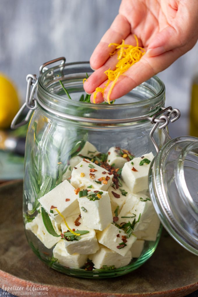 How to make Marinated Feta Cheese Step 3