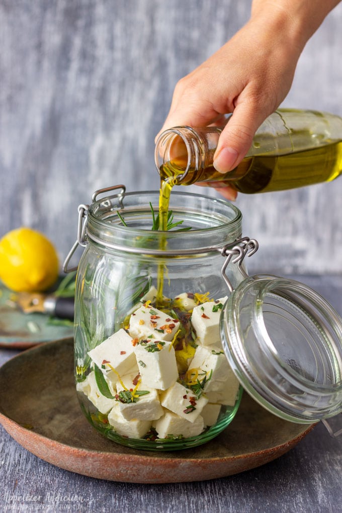 How to make Marinated Feta Cheese Step 4