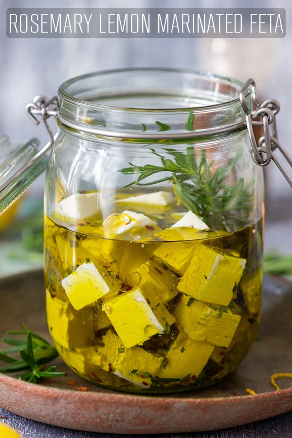 Rosemary Marinated Feta Cheese Recipe Appetizer Addiction