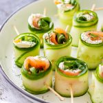 Smoked Salmon Cucumber Rolls Appetizers