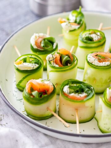 Smoked Salmon Cucumber Rolls