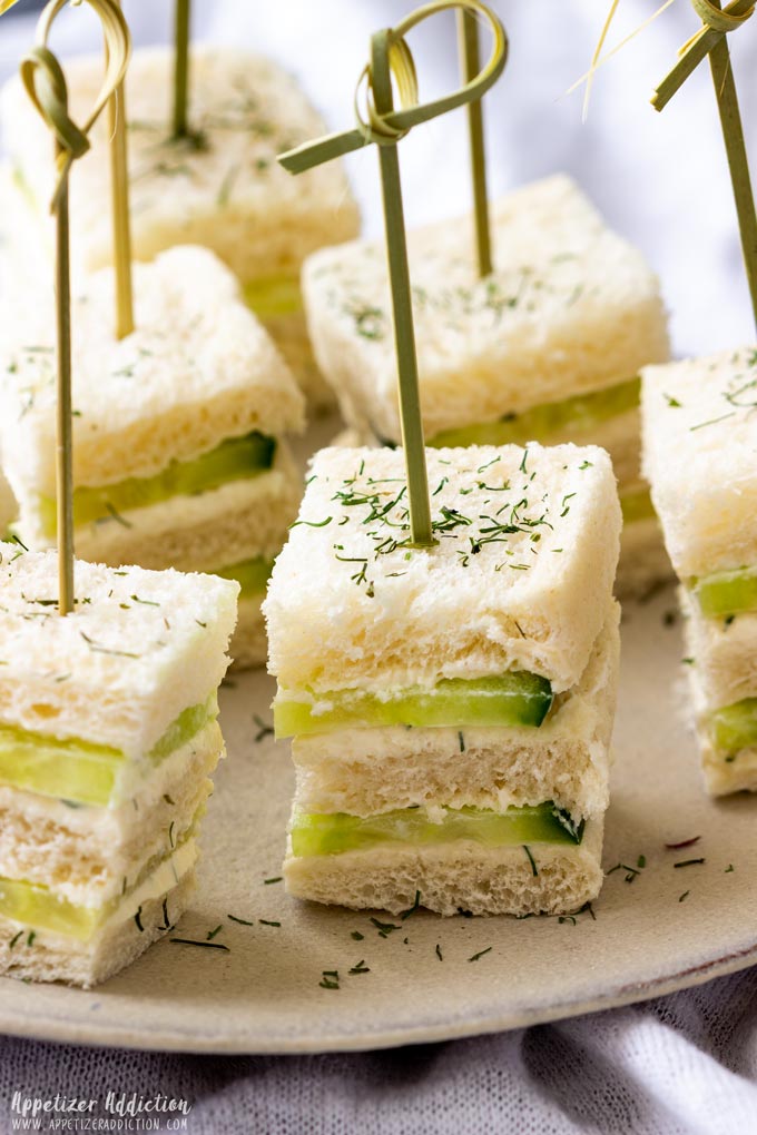 Bite-Sized Mini Cucumber Sandwiches