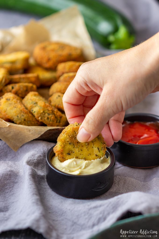 Fried Zucchini Bites with Dip