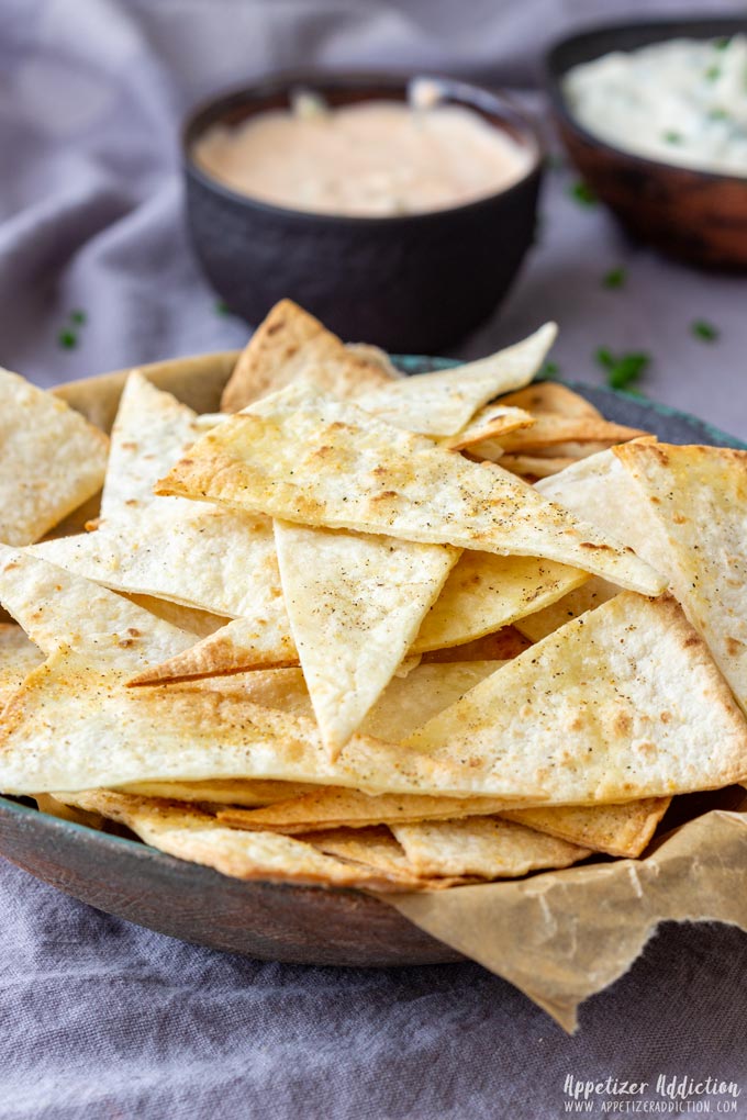 Homemade Oven Baked Tortilla Chips