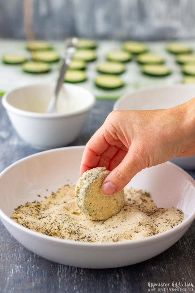 How to make Fried Zucchini Bites Step 2