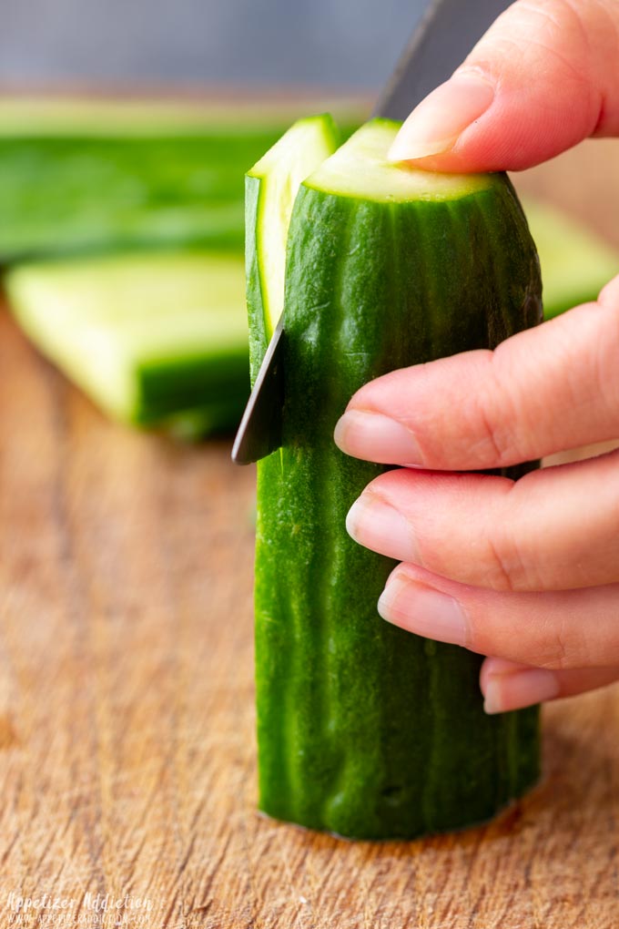 How to make Mini Cucumber Sandwiches Step 1