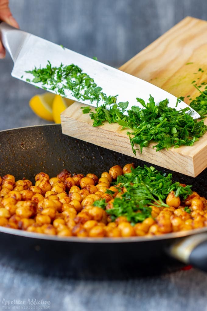 How to make Pan Fried Chickpeas Step 2