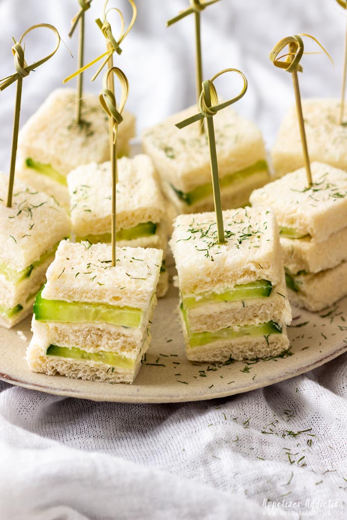 Mini Cucumber Sandwiches Appetizers