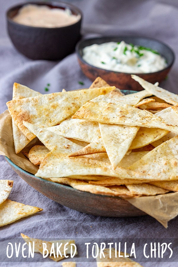 Oven Baked Tortilla Chips Recipe Appetizer Addiction
