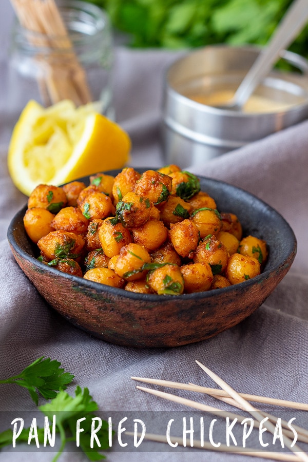 Pan Fried Chickpeas Recipe Appetizer Addiction