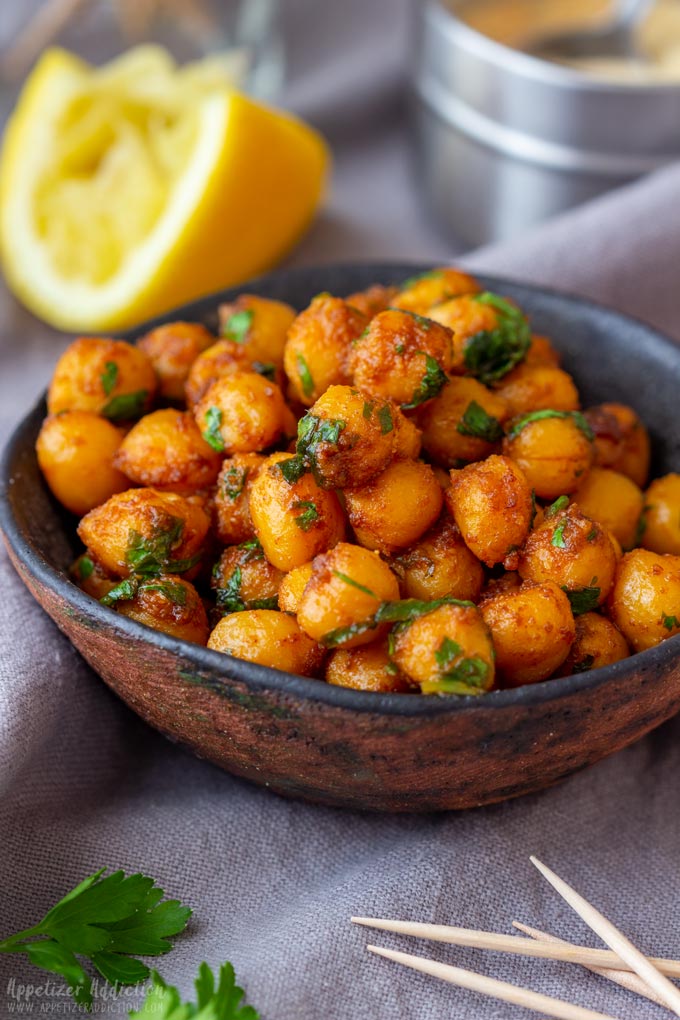 Pan Roasted Chickpeas Appetizers