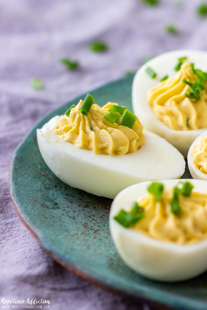 Wasabi Deviled Eggs Closeup