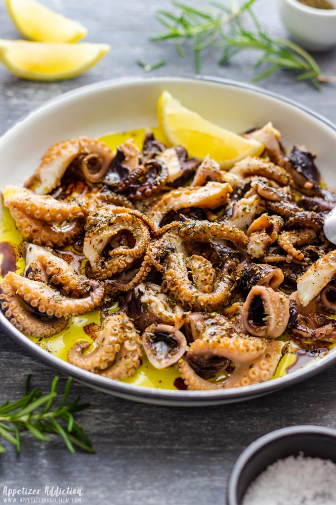 Marinated Tender Baby Octopus