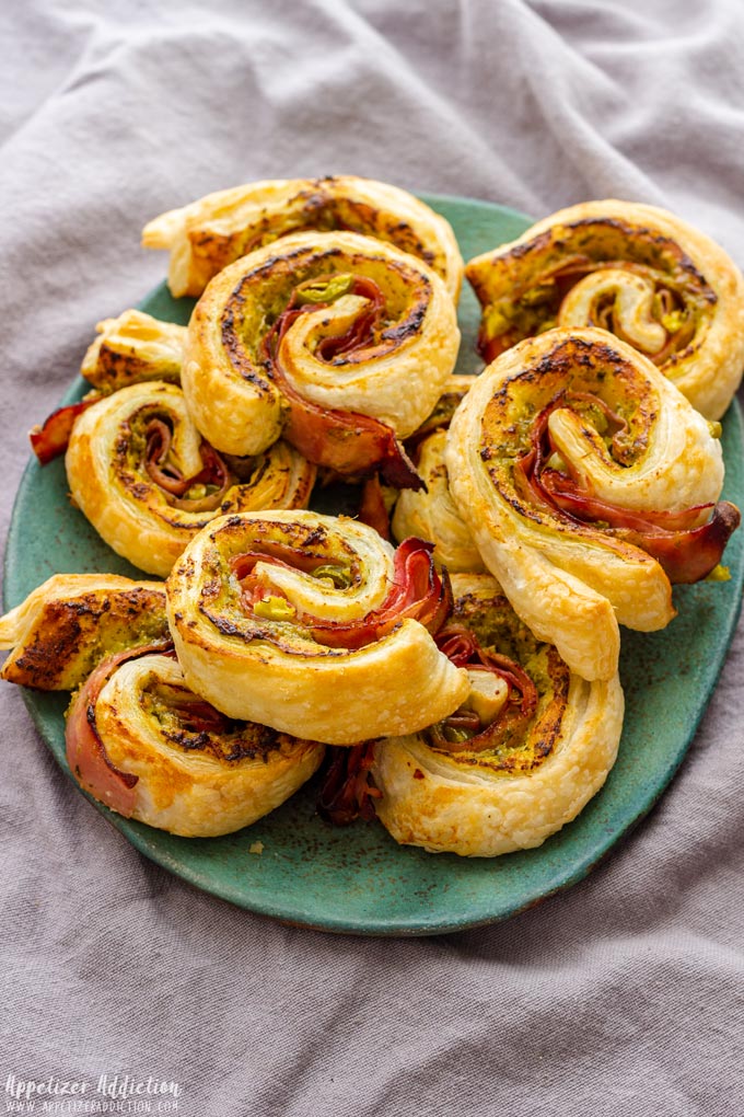 Puff Pastry Air Fryer Pinwheels with Ham and Jalapeno