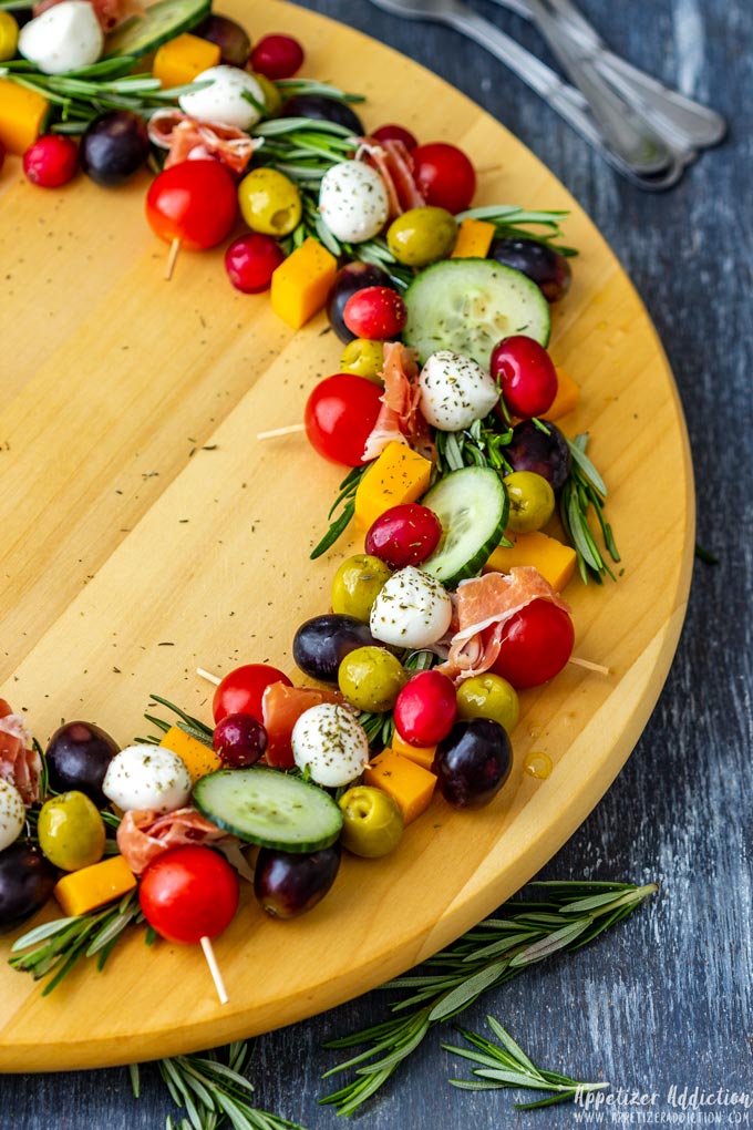 Holiday Wreath Cheese Board