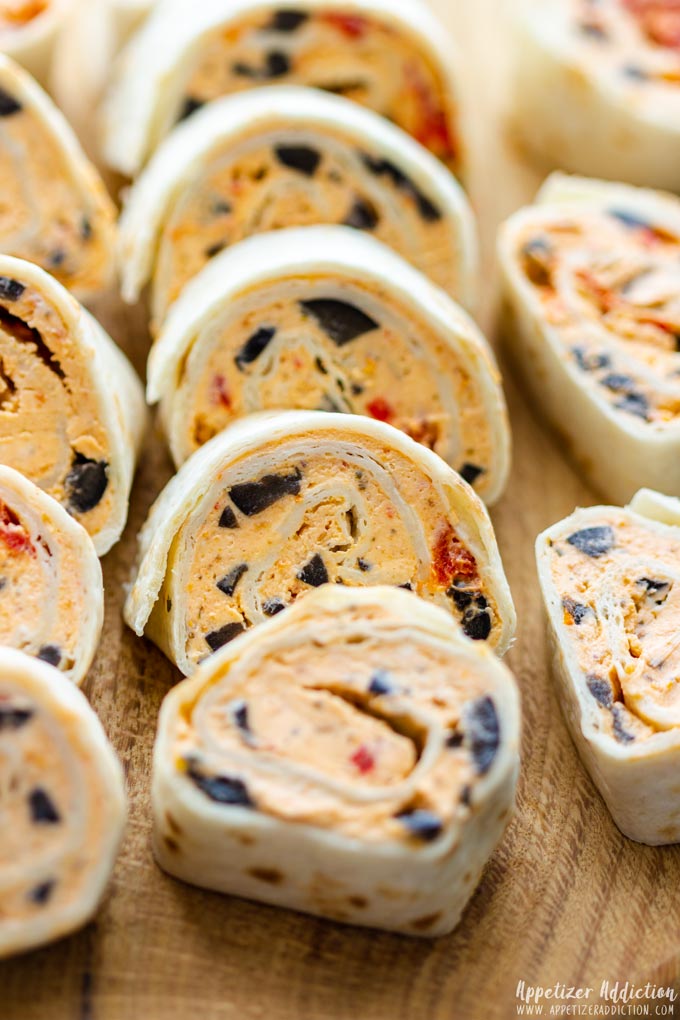 Mediterranean Pinwheels Party Food