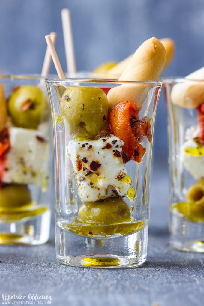 Olive and Feta Shooters