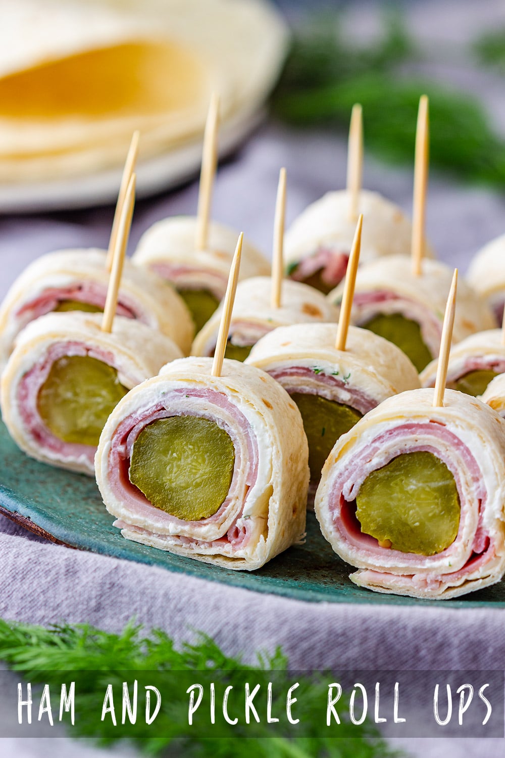 Ham and Pickle Roll Ups Recipe - Appetizer Addiction