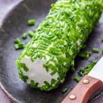 Homemade Goat Cheese Log with Chives