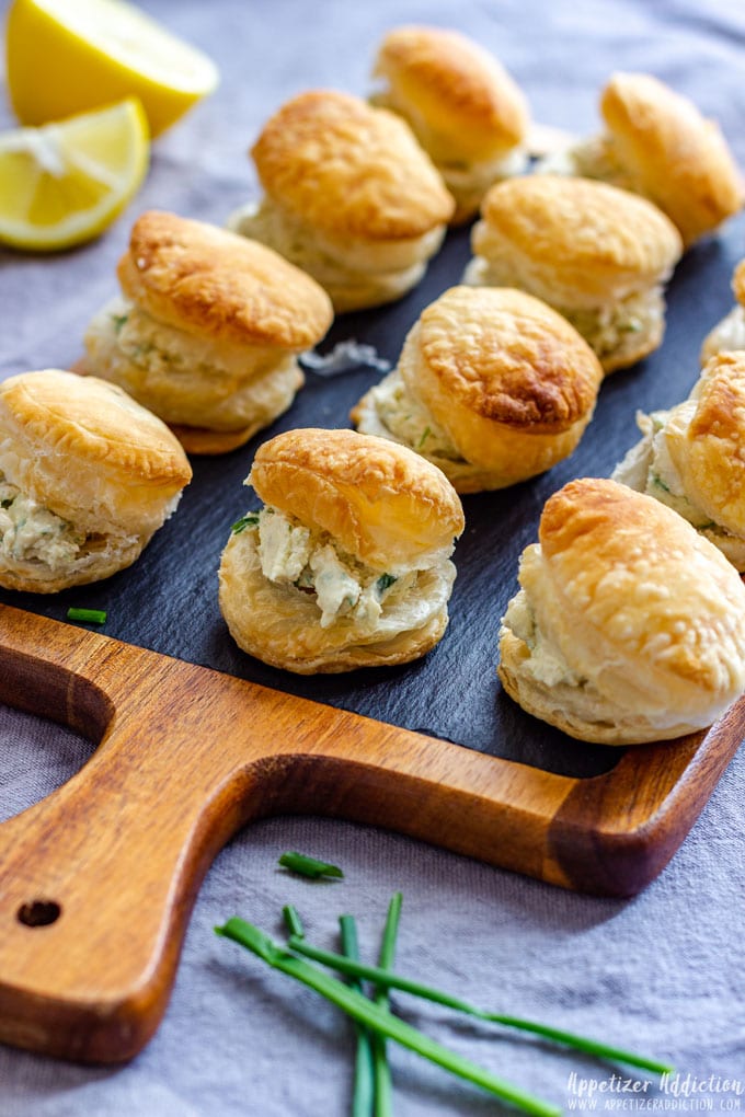 Smoked Salmon in Puffs Pastry