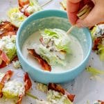 Wedge Salad on a Stick Pin