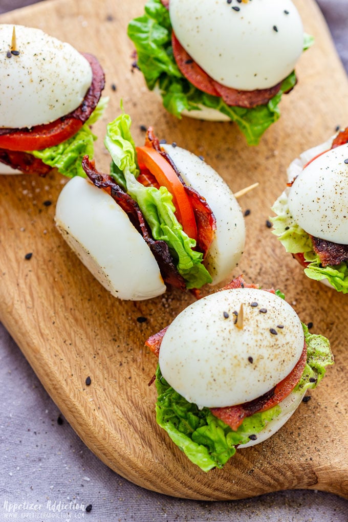 Bacon Lettuce Tomato Egg Sliders