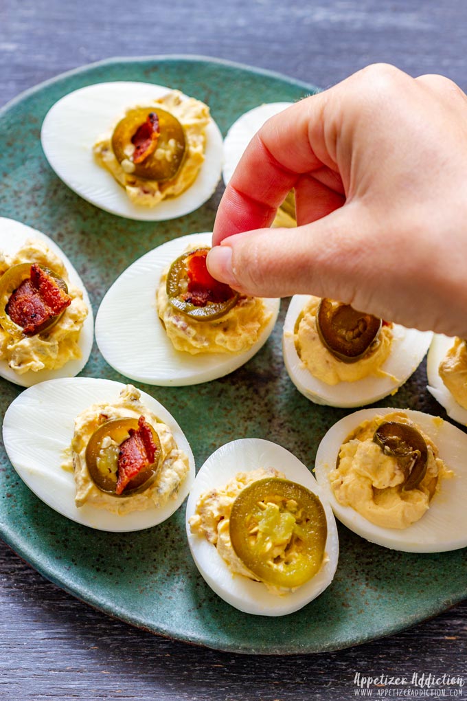 How to garnish Deviled Eggs