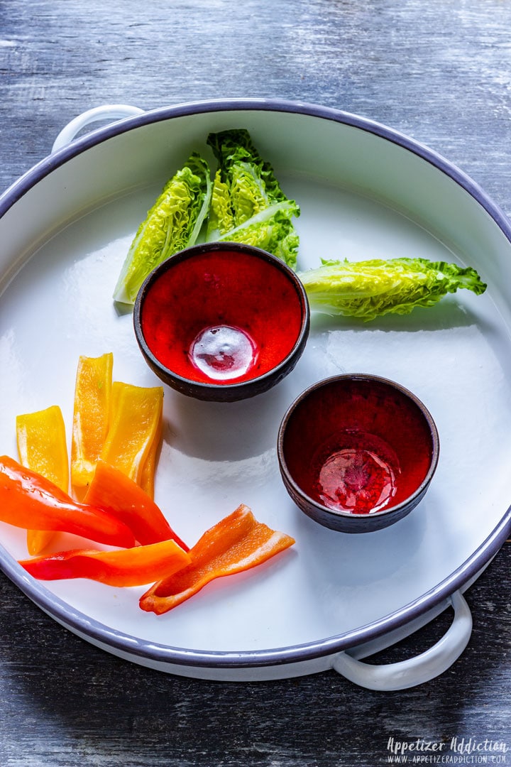 Assembling the Crudite Platter