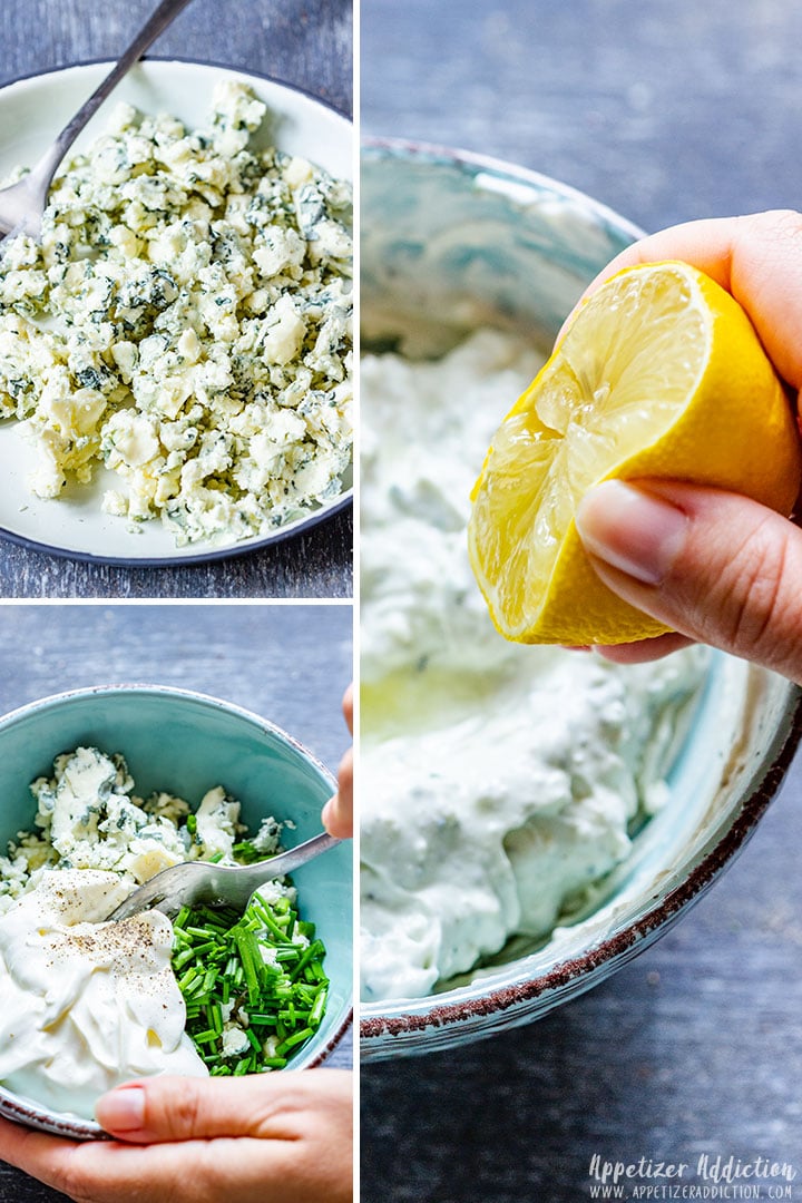 Steps How to Make Blue Cheese Dip