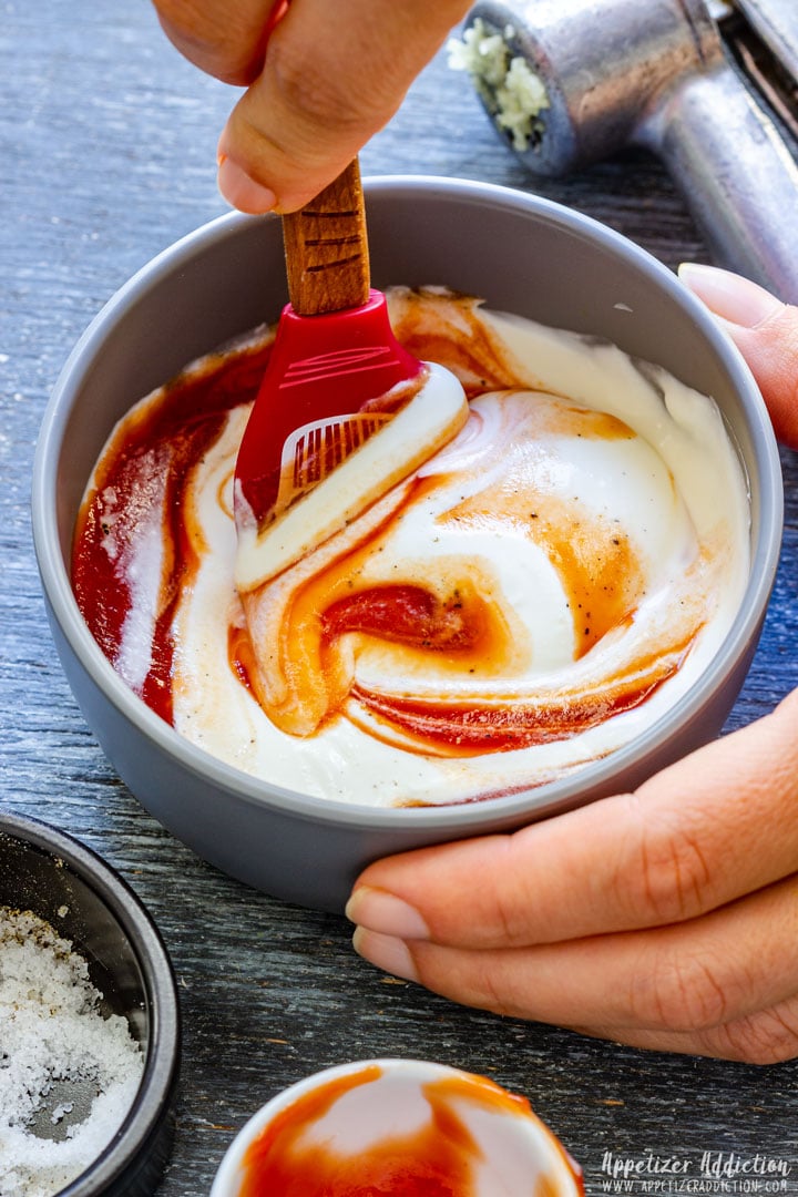 Making Garlic Dip