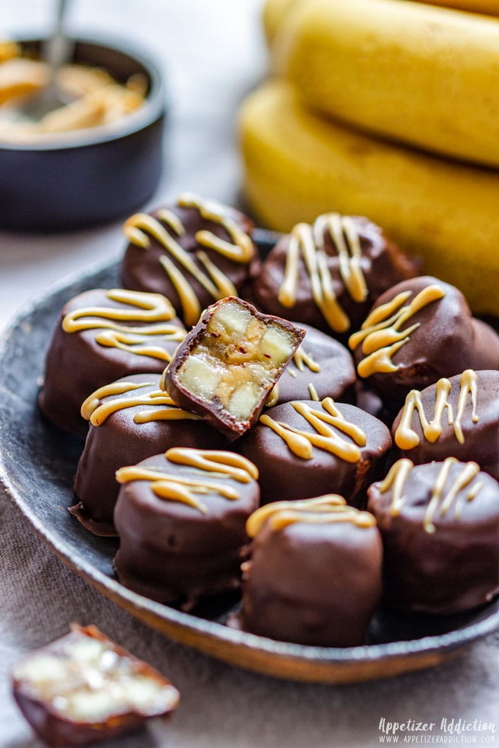 Homemade Frozen Chocolate Banana Bites