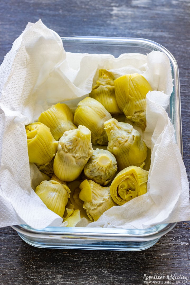 How to make Deep Fried Artichoke Hearts Step 1