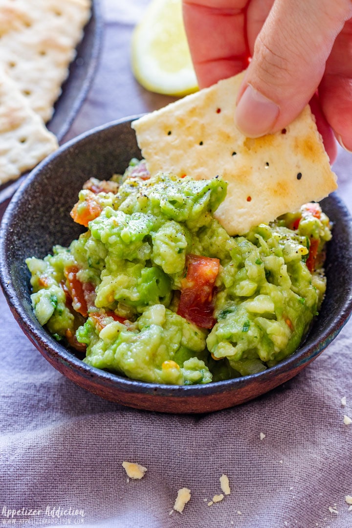 Eating Homemade Guacamole