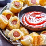 Puff Pastry Mini Pigs in a Blanket pin