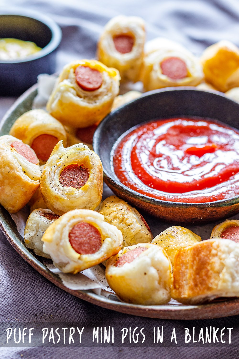 Puff Pastry Mini Pigs in a Blanket Recipe Appetizer Addiction