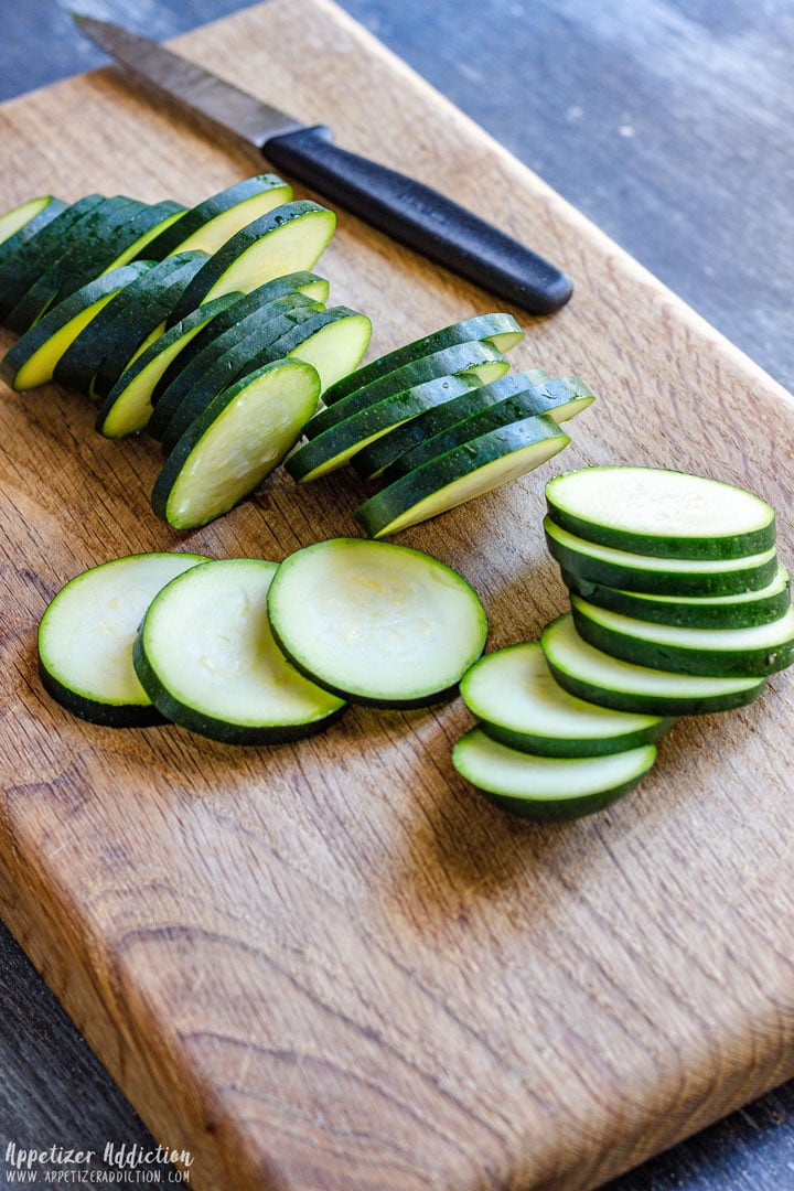 Slices Zucchini for Pizza