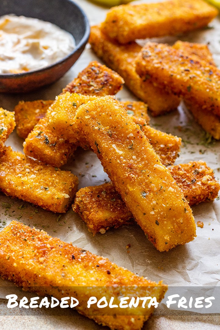 Breaded Polenta Fries Appetizer Addiction
