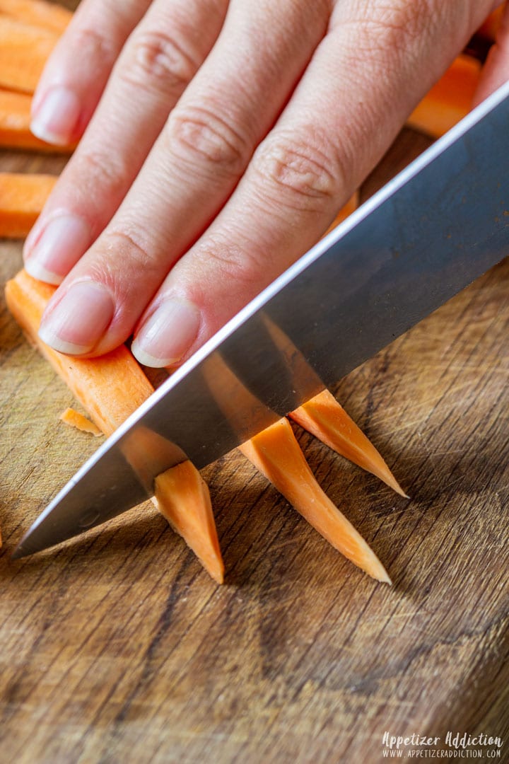 Slicing Sweet Potato Fries